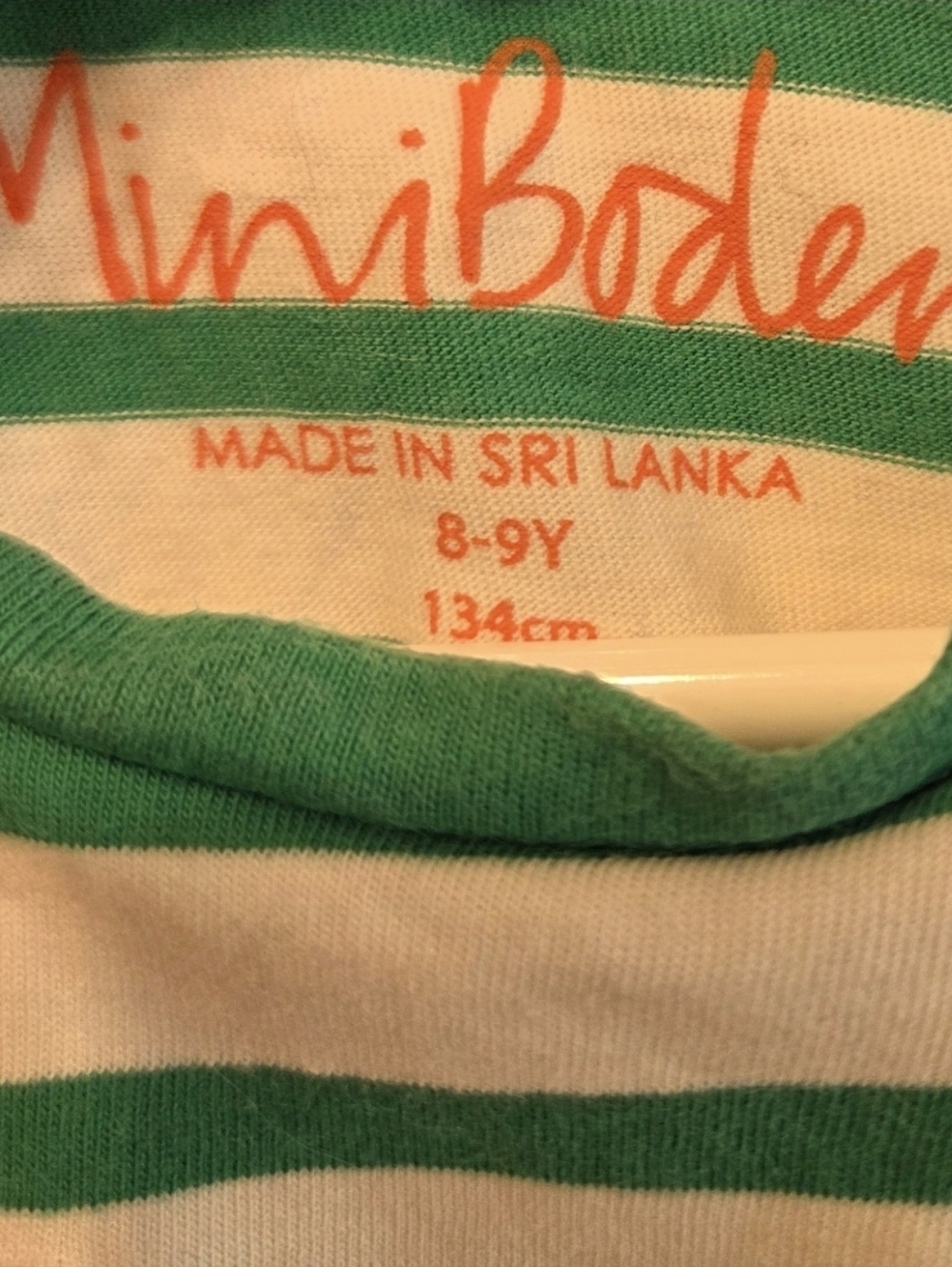 Mini Boden Chicken/Rooster Applique Striped T-Shirt 8-9 - Picture 2 of 8